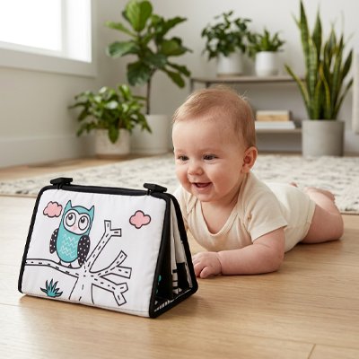 Livre bebe en tissus hibou rend votre enfant heureux