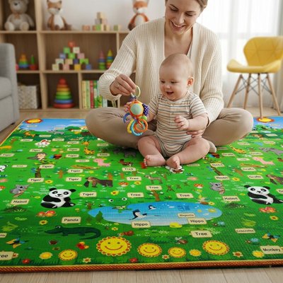 Tapis de sol bébé panda donne une bonne image pour chambre bébé