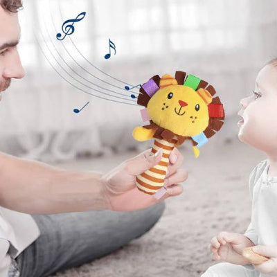 Hochet bebe lion mélodique