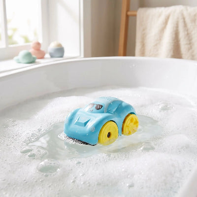 Jouet de bain pour bebe voiture bleue