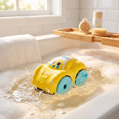 Jouet de bain pour bebe voiture jaune