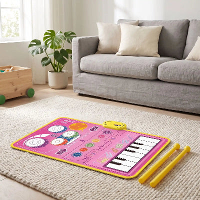 Tapis d'éveil bébé rose