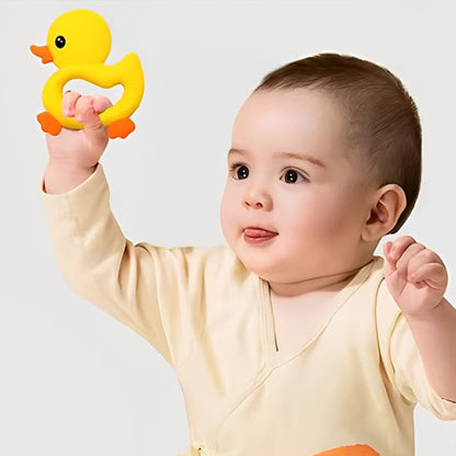 Anneau de dentition bébé jaune canard