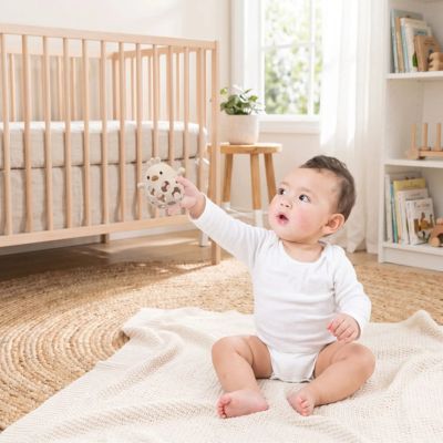 Anneau de dentition bébé poussin beige