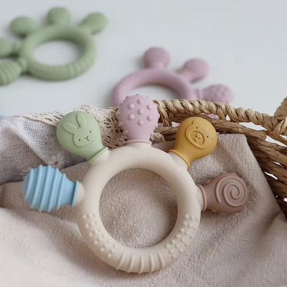 Anneau de dentition  bébé quatre couleur