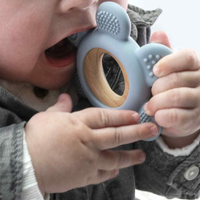 anneau de dentition petits doigts bébé Bleu