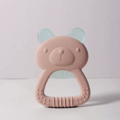 anneau de dentition réfrigéré ourson rose clair