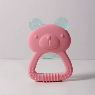 anneau de dentition réfrigéré ourson rose
