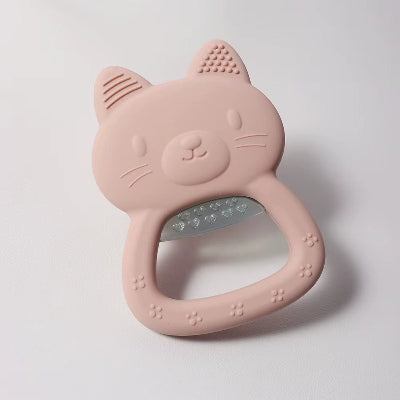 anneau de dentition réfrigéré rose chat
