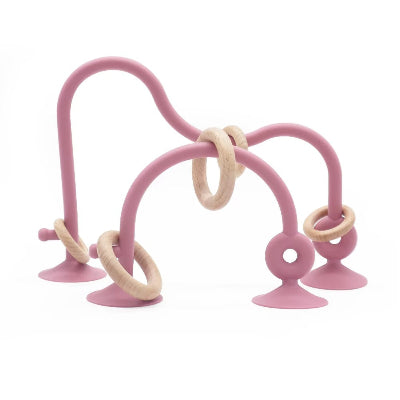 anneau de dentition rose beige belle couleur