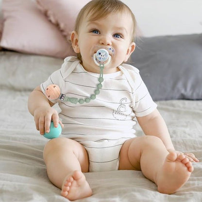Anneau dentition bébé attache avec sucette