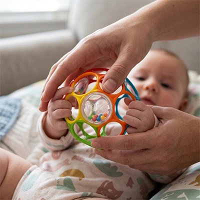 Balle sensorielle bébé multicolore