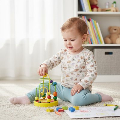 Boulier en bois  lion ami de votre enfant