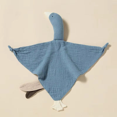 doudou bébé fille cygne bleu