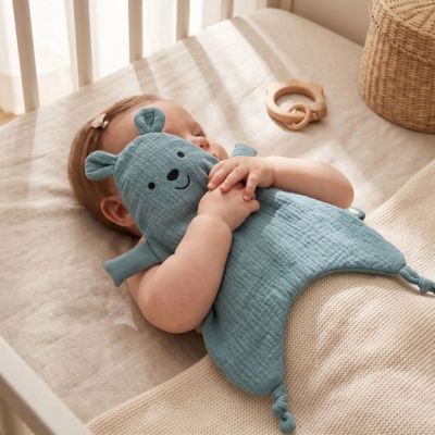doudou bébé fille ours bleu
