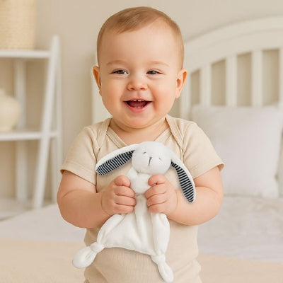 doudou bebe lapin blanc