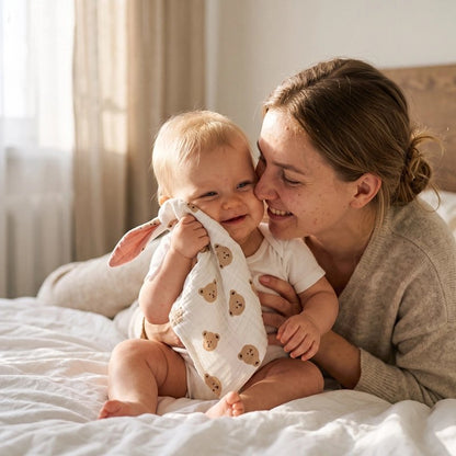 Doudou bébé maman calin