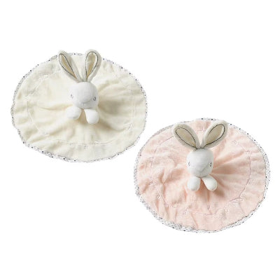 doudou lapin blanc et rose