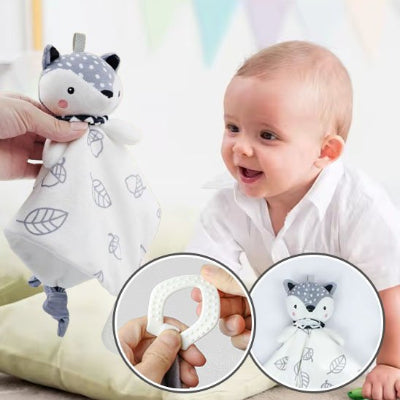 doudou renard doux bébé souriant