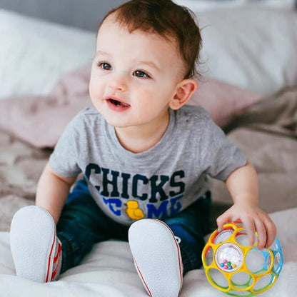 Hochet bébé  boule multicolore