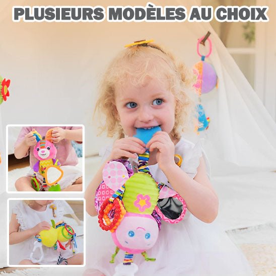 Hochet bébé en peluche - Maman Généreuse