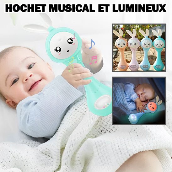 Hochet bébé - musical et intelligent - Maman Généreuse