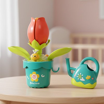 Jouet baignoire bebe belle tulipe avec arrosoir