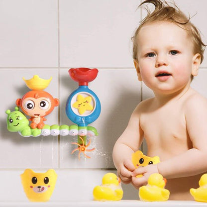 Jouet baignoire bebe bien collé au maur