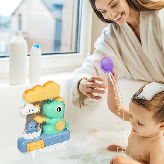 Jouet baignoire bebe dinosaure amusant