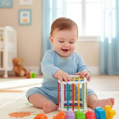 Jouet bébé 6 mois au salon