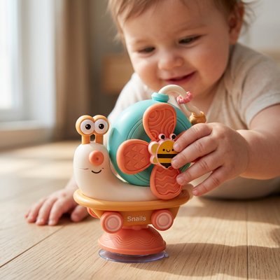 Jouet bebe escargot