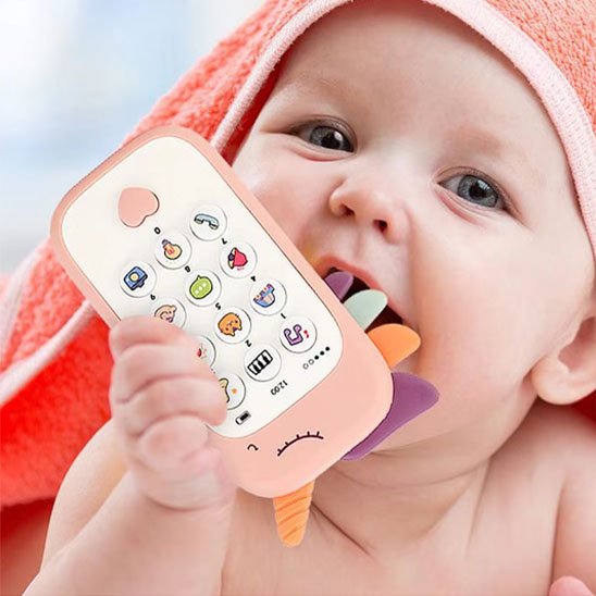 Jouet bebe favorisant la dentition