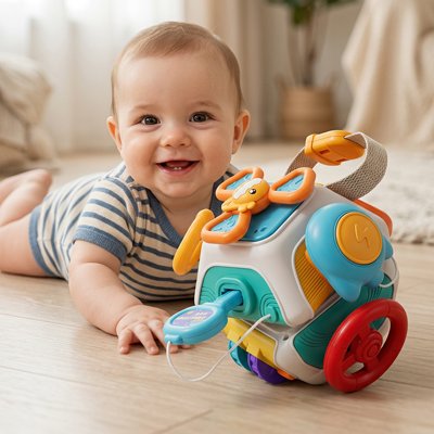 Jouet bebe multifonction bébé souriant