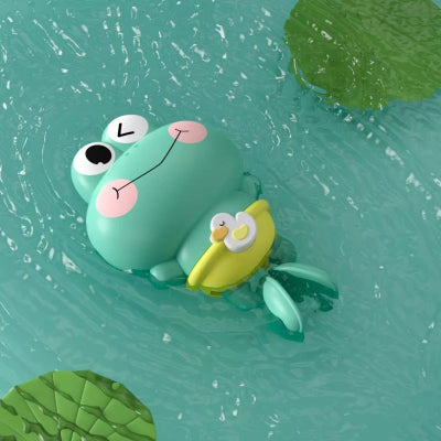 jouet de bain grenouille bleue
