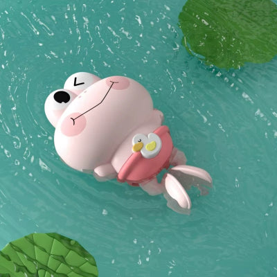 jouet de bain grenouille rose