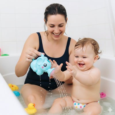 Jouet de bain pour bebe  avec manan