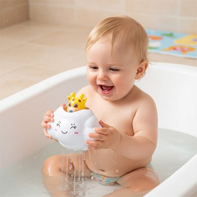 Jouet de bain pour bebe cerf sur nuage