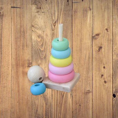 Jouet en Bois - WoodenToys™ - Tour Macaron - Maman Généreuse