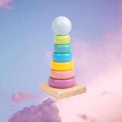 Jouet en Bois - WoodenToys™ - Tour Macaron - Maman Généreuse