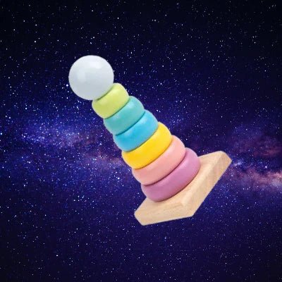 Jouet en Bois - WoodenToys™ - Tour Macaron - Maman Généreuse