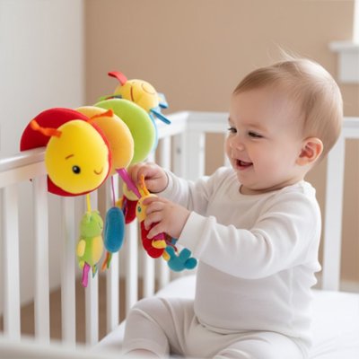 Jouet eveil bebe joue avec spirale