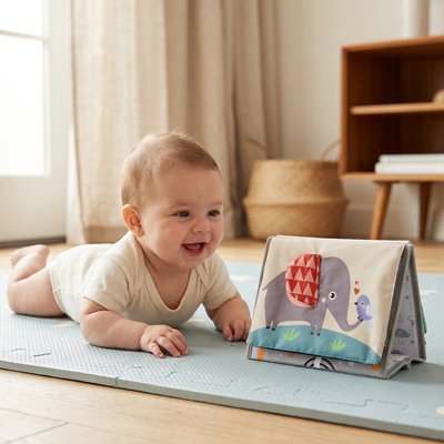 Livre bébé avec éléphant adorable