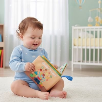 Livre bebe en tissus collection fruits