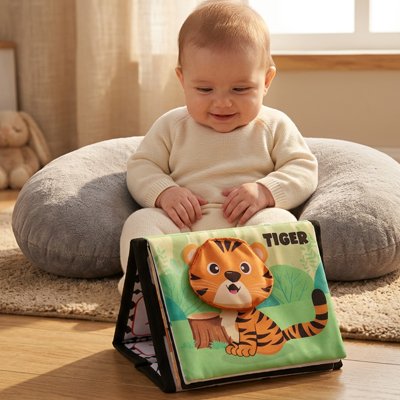 Livre bebe tigre procure sérénité