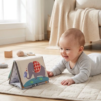 magnifique éléphant sur Livre bébé