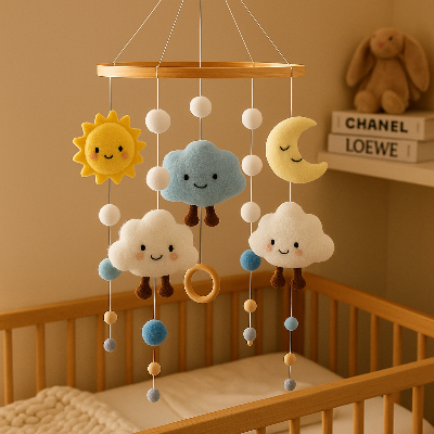 mobile bebe nuage soleil