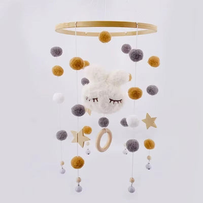 mobile bebe  lapin blanc