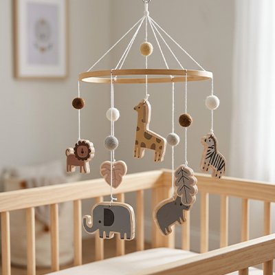 Mobile pour bébé animaux suspendus