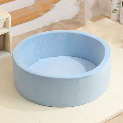 piscine a balle pour bébé bleu ciel circulaire