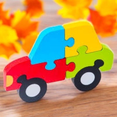 Puzzle en Bois - PuzzlePals™ - Voiture - Maman Généreuse